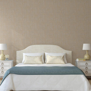Luxury Beige Abstract Geometric 3D Embossed Wallpaper, Modern Non-Woven Wall Covering, 41.7"W x 614"H, Washable Removable for