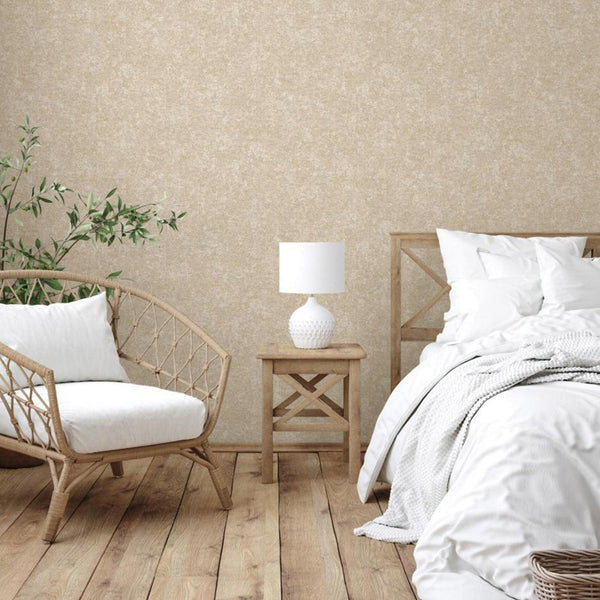 Luxury Beige Abstract Distressed Textured Wallpaper, Coastal Non-Woven Wall Covering, 41.7"W x 614"H, Washable Removable for 