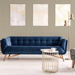 Luxury Beige Striped Stripe Textured Wallpaper, Modern Non-Woven Wall Covering, 41.7"W x 614"H, Washable Removable for Living