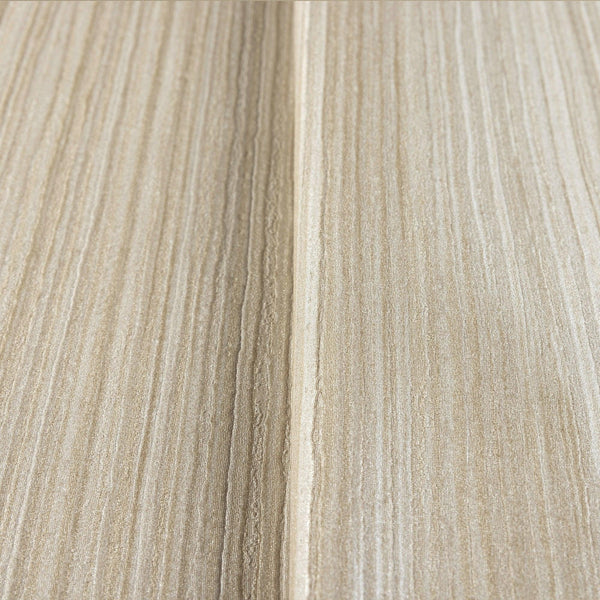 Luxury Beige Striped Stripe Textured Wallpaper, Modern Non-Woven Wall Covering, 41.7"W x 614"H, Washable Removable for Living