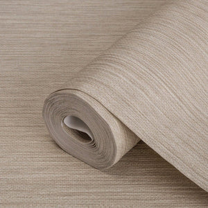 Luxury Beige Striped Stripe Textured Wallpaper, Farmhouse Non-Woven Wall Covering, 41.7"W x 614"H, Washable Removable for Liv