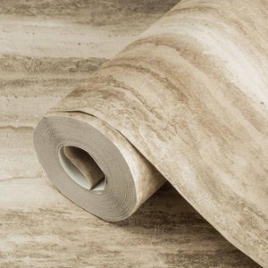 Luxury Beige Embossed Tree 3D Embossed Wallpaper, Lodge Non-Woven Wall Covering, 41.7"W x 398"H, Washable Removable for Livin