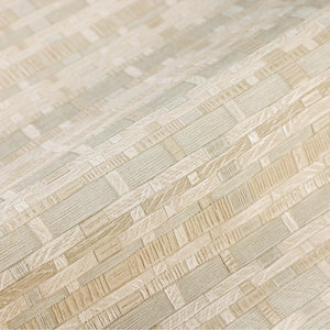 Luxury Beige Striped Stripe 3D Embossed Wallpaper, Premium Non-Woven Wall Covering, 41.7"W x 614"H, Washable Removable for Li