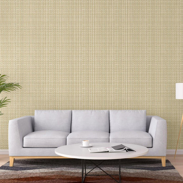 Luxury Beige Striped Stripe 3D Embossed Wallpaper, Premium Non-Woven Wall Covering, 41.7"W x 614"H, Washable Removable for Li