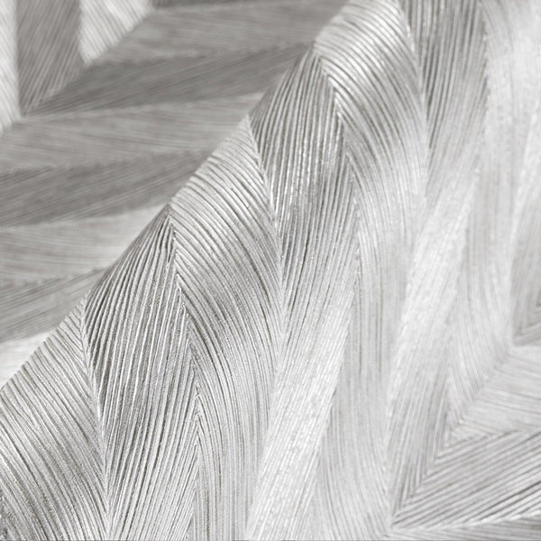 Luxury Beige Chevron Geometric Wallpaper, Premium Non-Woven Wall Covering, 41.7"W x 398"H, Washable Removable for Living Room
