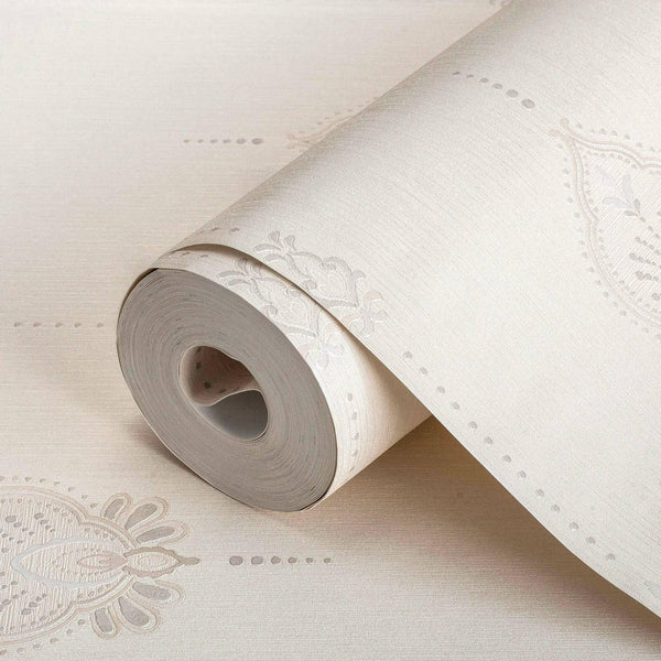 Luxury Beige Striped Stripe Textured Wallpaper, Victorian Non-Woven Wall Covering, 41.7"W x 614"H, Washable Removable for Liv