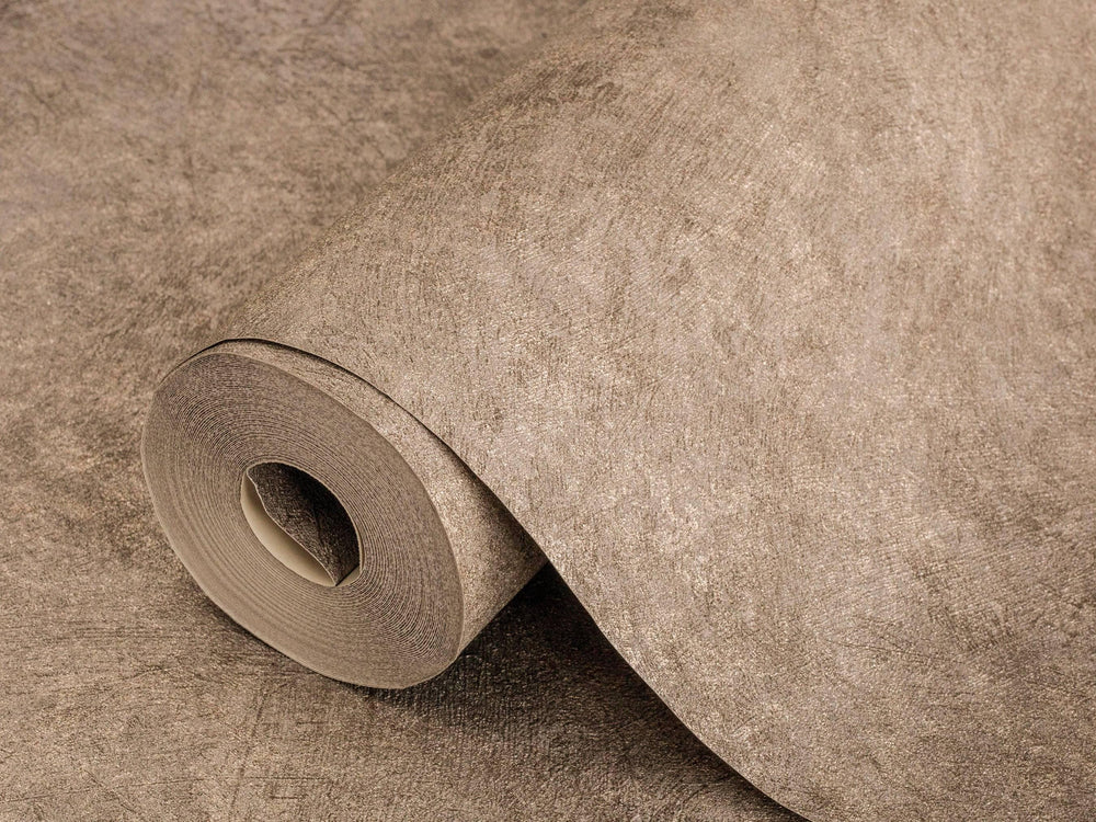 Luxury Beige Distressed Metallic 3D Embossed Wallpaper, Mediterranean Non-Woven Wall Covering, 41.7"W x 614"H, Washable Remov