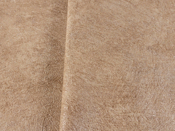 Luxury Beige Distressed Metallic 3D Embossed Wallpaper, Mediterranean Non-Woven Wall Covering, 41.7"W x 614"H, Washable Remov