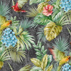Luxury Black Bird Birds 3D Embossed Wallpaper, Premium Non-Woven Wall Covering, 41.7"W x 614"H, Washable Removable for Living
