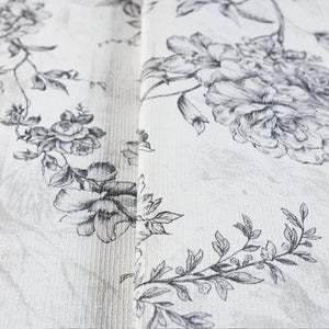 Luxury White Chinoiserie Floral Wallpaper, Contemporary Non-Woven Wall Covering, 41.7"W x 614"H, Washable Removable for Livin