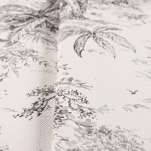 Luxury Black Toile Tropical Textured Wallpaper, Country Non-Woven Wall Covering, 41.7"W x 614"H, Washable Removable for Livin