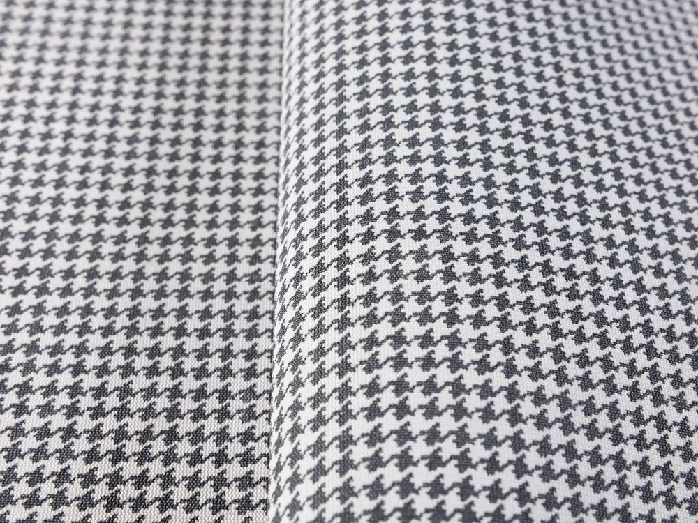 Luxury Black Houndstooth Textured Wallpaper, Classic Non-Woven Wall Covering, 41.7"W x 614"H, Washable Removable for Living R