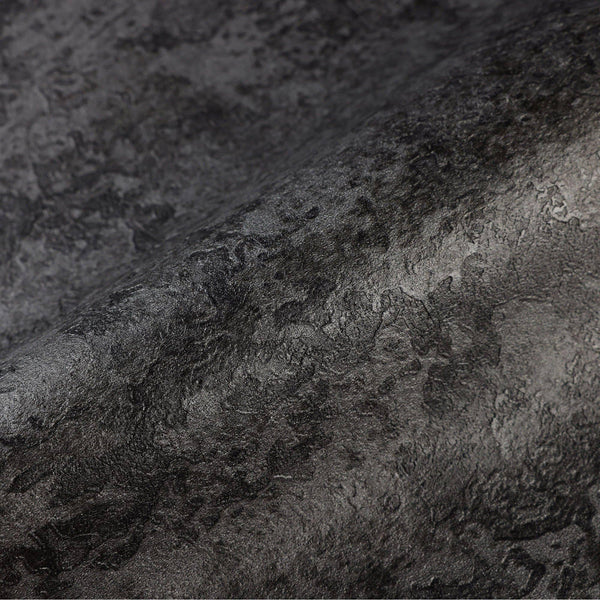 Luxury Black Abstract Metallic 3D Embossed Wallpaper, Contemporary Non-Woven Wall Covering, 41.7"W x 614"H, Washable Removabl