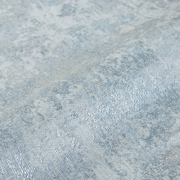 Luxury Blue Abstract Distressed Textured Wallpaper, Coastal Non-Woven Wall Covering, 41.7"W x 614"H, Washable Removable for L
