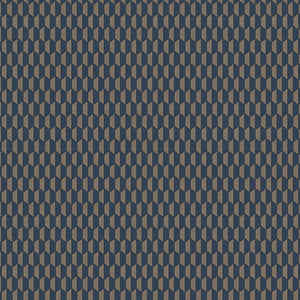 Luxury Blue Geometric Textured Wallpaper, Coastal Non-Woven Wall Covering, 41.7"W x 614"H, Washable Removable for Living Room