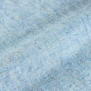 Luxury Blue Fabric Textured Wallpaper, Boho Non-Woven Wall Covering, 41.7"W x 398"H, Washable Removable for Living Room Bedro