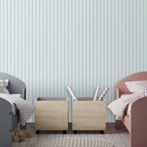 Luxury Blue Striped Textured Wallpaper, Premium Non-Woven Wall Covering, 41.7"W x 614"H, Washable Removable for Living Room B