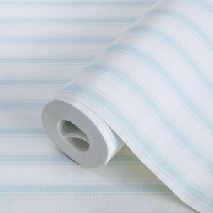 Luxury Blue Striped Textured Wallpaper, Premium Non-Woven Wall Covering, 41.7"W x 614"H, Washable Removable for Living Room B