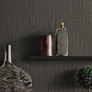 Luxury Brown Abstract Striped 3D Embossed Wallpaper, Traditional Non-Woven Wall Covering, 41.7"W x 614"H, Washable Removable 