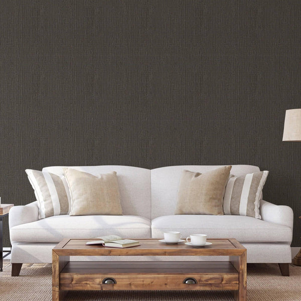 Luxury Brown Abstract Striped 3D Embossed Wallpaper, Traditional Non-Woven Wall Covering, 41.7"W x 614"H, Washable Removable 