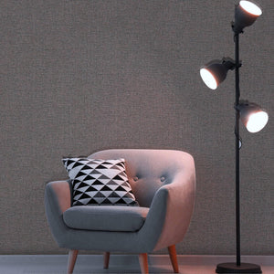 Luxury Brown Fabric Textured Wallpaper, Boho Non-Woven Wall Covering, 41.7"W x 398"H, Washable Removable for Living Room Bedr