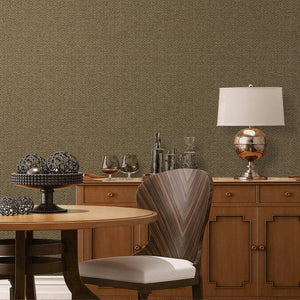 Luxury Brown Chevron Fabric Textured Wallpaper, Premium Non-Woven Wall Covering, 41.7"W x 398"H, Washable Removable for Livin