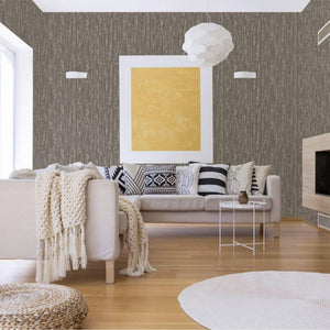Luxury Brown Abstract Distressed Textured Wallpaper, Elegant Non-Woven Wall Covering, 41.7"W x 398"H, Washable Removable for 