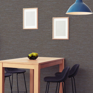 Luxury Brown Fabric Abstract Textured Wallpaper, Contemporary Non-Woven Wall Covering, 41.7"W x 614"H, Washable Removable for