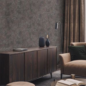Luxury Brown Distressed Embossed 3D Embossed Wallpaper, Contemporary Non-Woven Wall Covering, 41.7"W x 614"H, Washable Remova
