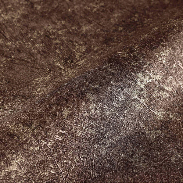 Luxury Brown Abstract Distressed 3D Embossed Wallpaper, Industrial Non-Woven Wall Covering, 41.7"W x 398"H, Washable Removabl