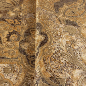 Luxury Brown Damask Textured 3D Embossed Wallpaper, Rustic Non-Woven Wall Covering, 41.7"W x 614"H, Washable Removable for Li