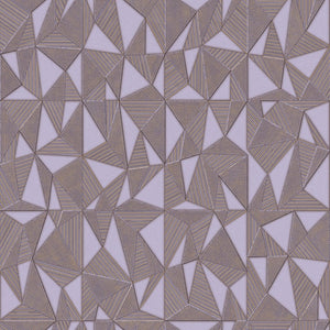 Luxury Brown Geometric Abstract 3D Embossed Wallpaper, Premium Non-Woven Wall Covering, 41.7"W x 614"H, Washable Removable fo
