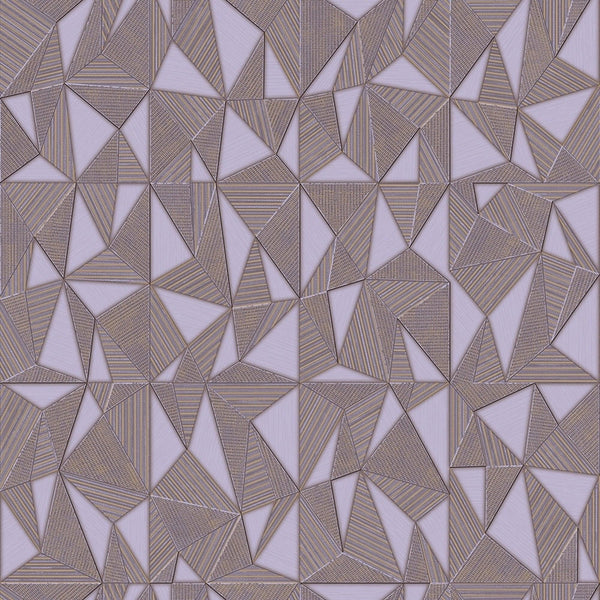 Luxury Brown Geometric Abstract 3D Embossed Wallpaper, Premium Non-Woven Wall Covering, 41.7"W x 614"H, Washable Removable fo