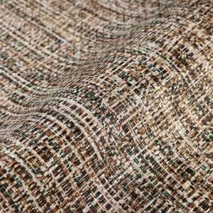 Luxury Brown Abstract Fabric 3D Embossed Wallpaper, Farmhouse Non-Woven Wall Covering, 41.7"W x 614"H, Washable Removable for