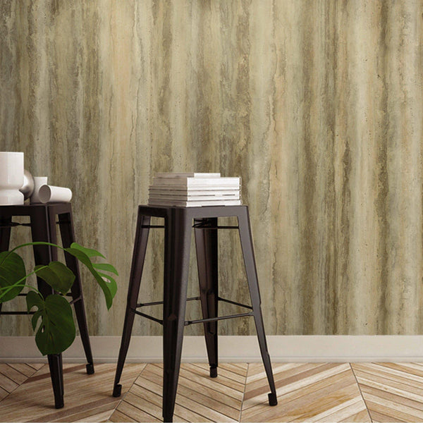 Luxury Brown Embossed Tree 3D Embossed Wallpaper, Farmhouse Non-Woven Wall Covering, 41.7"W x 398"H, Washable Removable for L