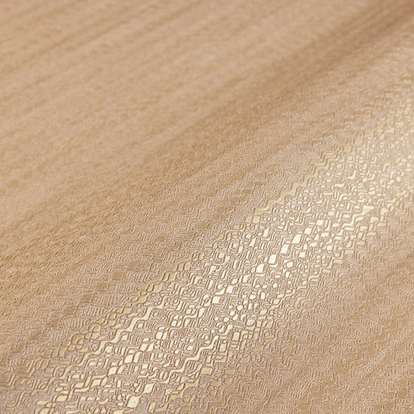 Luxury Brown Striped Stripe 3D Embossed Wallpaper, Premium Non-Woven Wall Covering, 41.7"W x 614"H, Washable Removable for Li