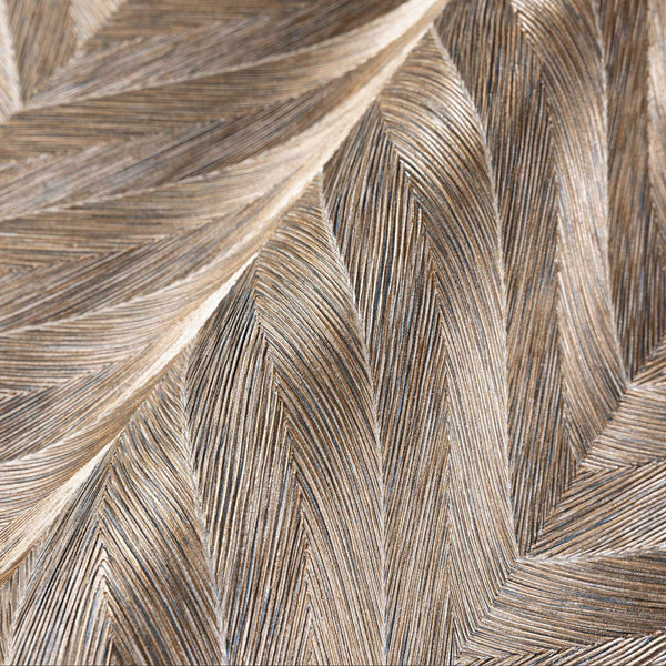 Luxury Brown Chevron Geometric Wallpaper, Glam Non-Woven Wall Covering, 41.7"W x 398"H, Washable Removable for Living Room Be