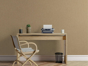 Luxury Brown Fabric Textured Wallpaper, Boho Non-Woven Wall Covering, 41.7"W x 614"H, Washable Removable for Living Room Bedr