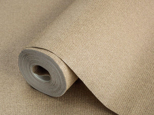 Luxury Brown Fabric Textured Wallpaper, Boho Non-Woven Wall Covering, 41.7"W x 614"H, Washable Removable for Living Room Bedr