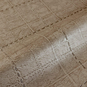 Luxury Brown Geometric Textured Wallpaper, Premium Non-Woven Wall Covering, 41.7"W x 398"H, Washable Removable for Living Roo