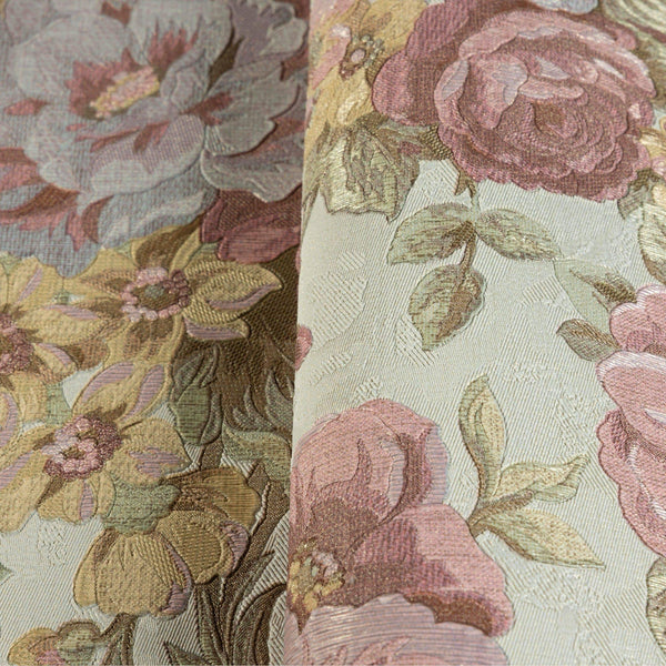 Luxury Green Floral Embossed 3D Embossed Wallpaper, Premium Non-Woven Wall Covering, 41.7"W x 614"H, Washable Removable for L