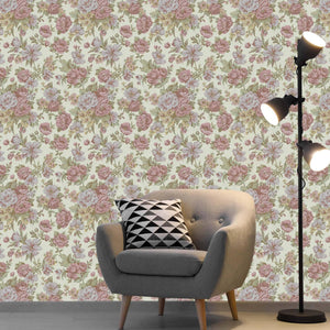 Luxury Green Floral Embossed 3D Embossed Wallpaper, Premium Non-Woven Wall Covering, 41.7"W x 614"H, Washable Removable for L