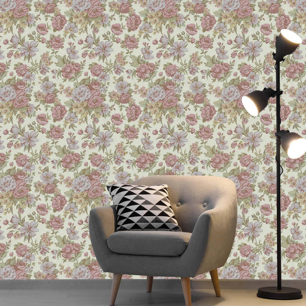 Luxury Green Floral Embossed 3D Embossed Wallpaper, Premium Non-Woven Wall Covering, 41.7"W x 614"H, Washable Removable for L