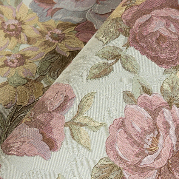 Luxury Green Floral Embossed 3D Embossed Wallpaper, Premium Non-Woven Wall Covering, 41.7"W x 614"H, Washable Removable for L