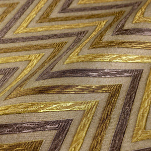 Luxury Brown Chevron Geometric Wallpaper, Boho Non-Woven Wall Covering, 41.7"W x 614"H, Washable Removable for Living Room Be