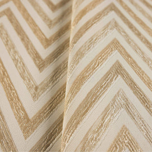 Luxury Beige Chevron Geometric Wallpaper, Traditional Non-Woven Wall Covering, 41.7"W x 614"H, Washable Removable for Living 