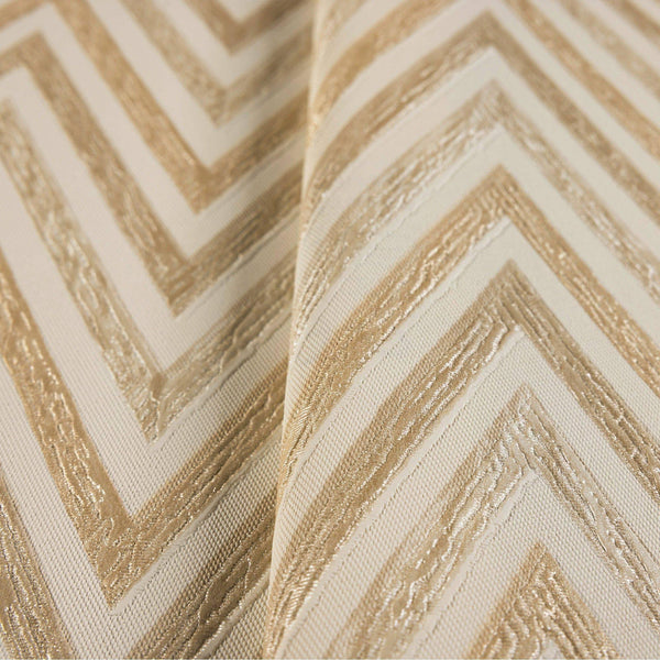 Luxury Beige Chevron Geometric Wallpaper, Traditional Non-Woven Wall Covering, 41.7"W x 614"H, Washable Removable for Living 