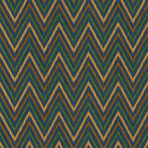 Luxury Blue Chevron Geometric Wallpaper, Traditional Non-Woven Wall Covering, 41.7"W x 614"H, Washable Removable for Living R