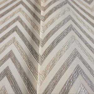 Luxury Beige Chevron Geometric Wallpaper, Coastal Non-Woven Wall Covering, 41.7"W x 614"H, Washable Removable for Living Room