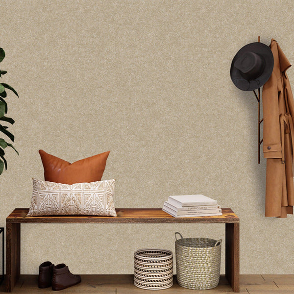 Luxury Beige Abstract Embossed 3D Embossed Wallpaper, Farmhouse Non-Woven Wall Covering, 41.7"W x 398"H, Washable Removable f